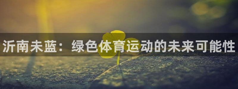 bbin视讯：沂南未蓝：绿色体育运动的未来可能性