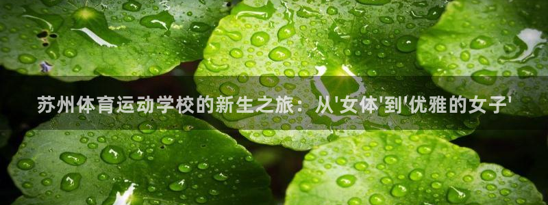 bbin视讯：苏州体育运动学校的新生之旅：从\'女体\'到\'优雅的女子\'
