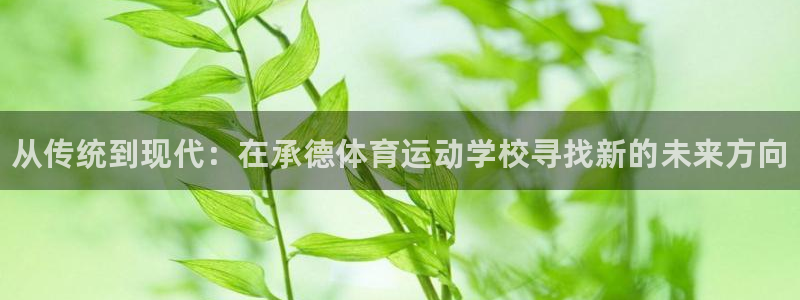bbin视讯游戏官网：从传统到现代：在承德体育运动学校寻找新的未来方向