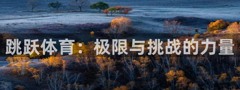 bbin视讯游戏平台：跳跃体育：极限与挑战的力量