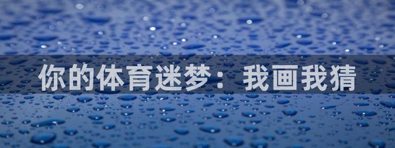 bbin视讯游戏官网：你的体育迷梦：我画我猜