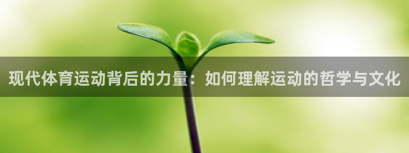 bbin视讯游戏官网：现代体育运动背后的力量：如何理解运动的哲学与文化